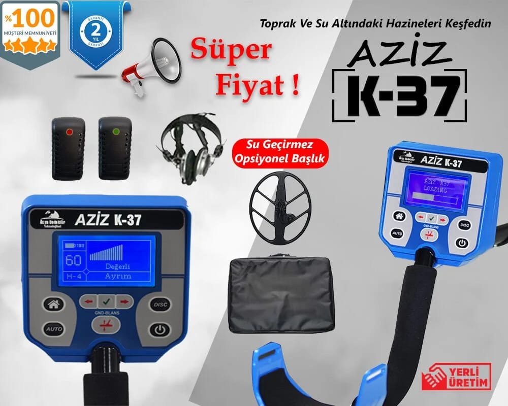 AZİZ K-37 ALTIN DEFİNE DEDEKTÖR KAYA DEDEKTÖR 0543 596 49 73       img